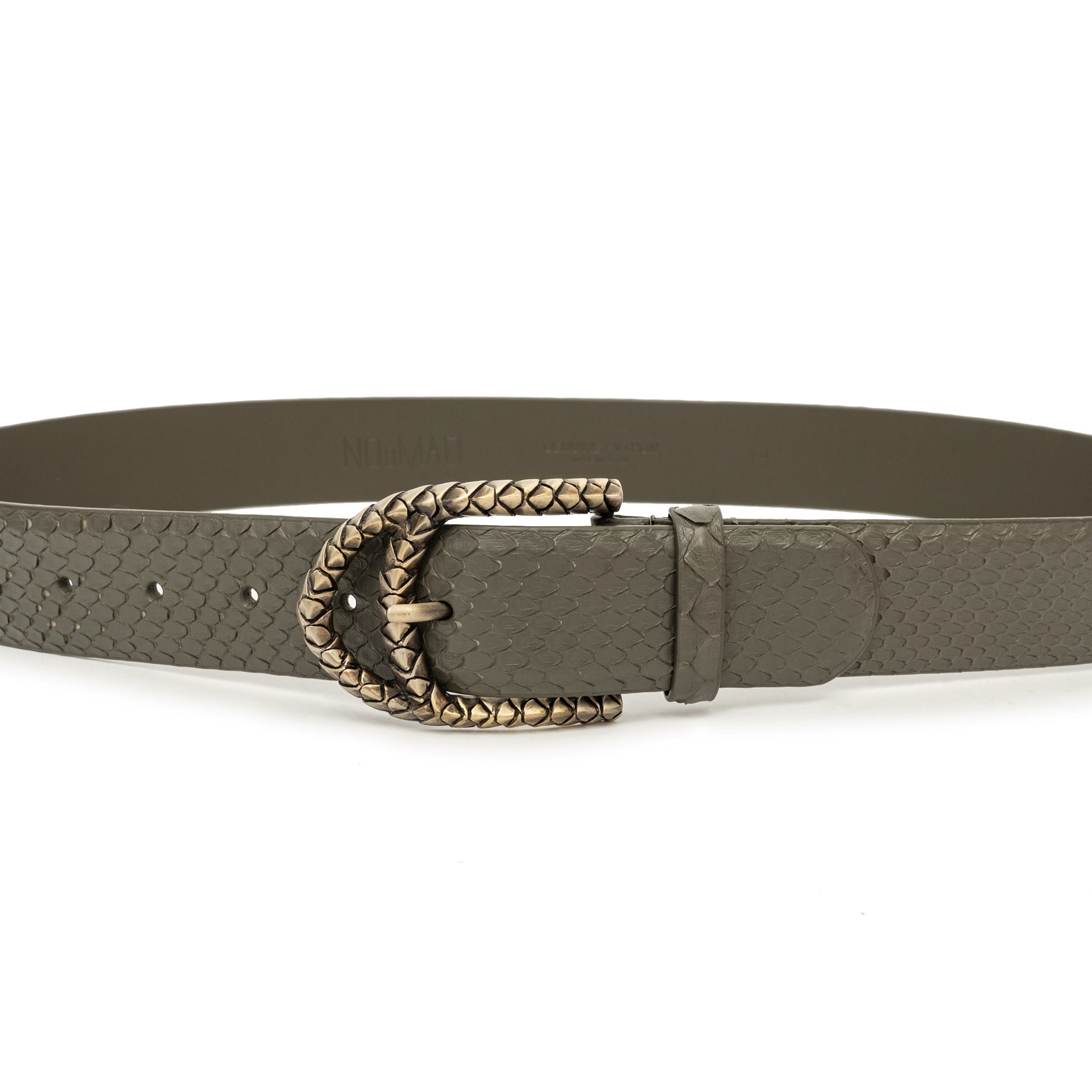 BASIC GOLD KHAKI BELT 4CM
