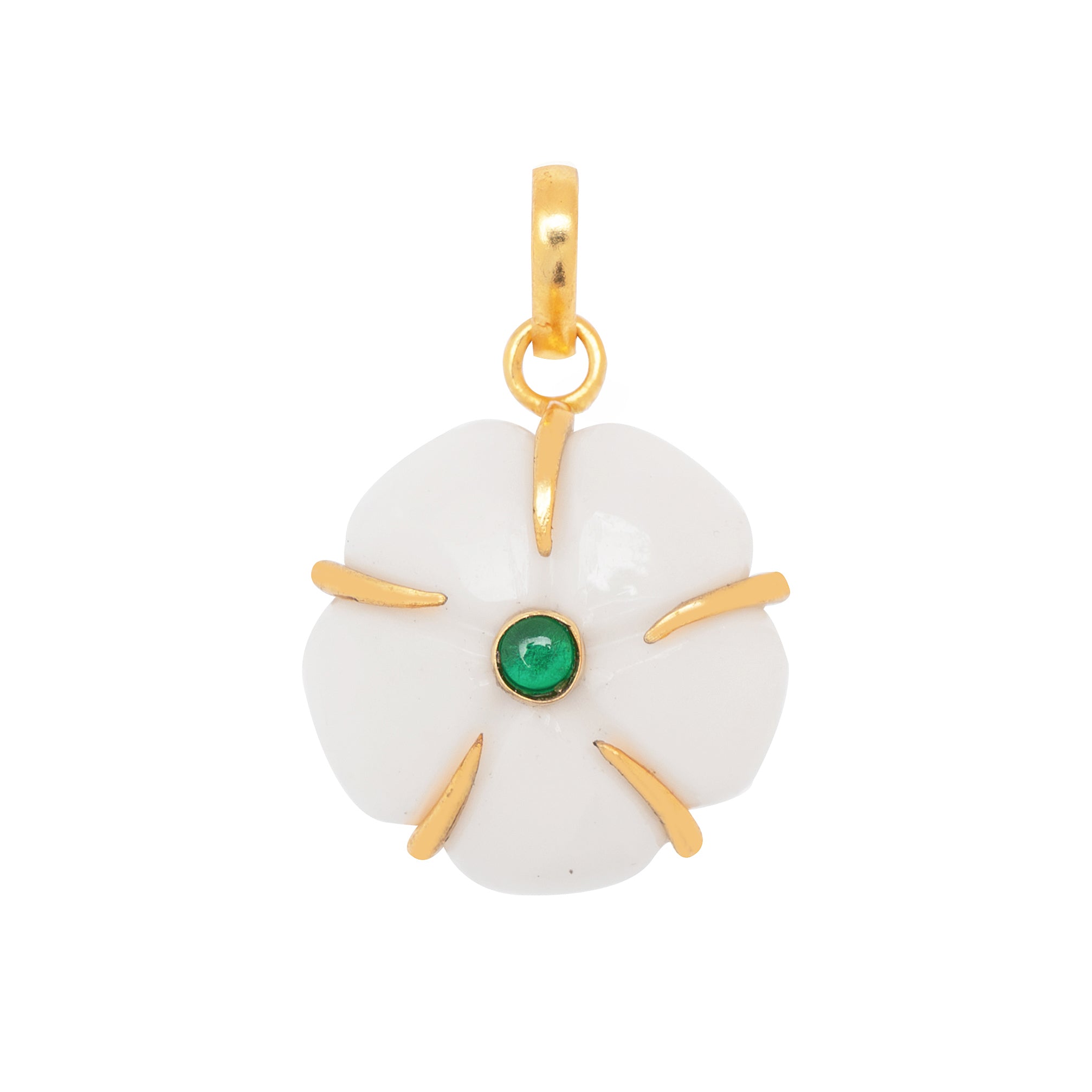 COLGANTE FLOR BLANCA 22MM