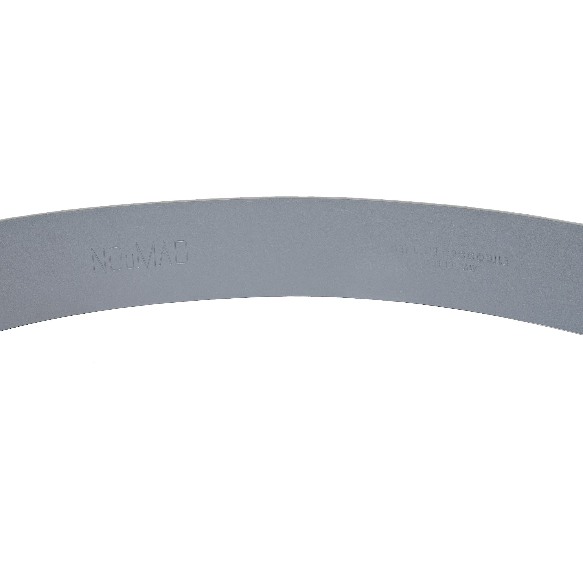 CINTURÓN DE COCODRILO GRIS