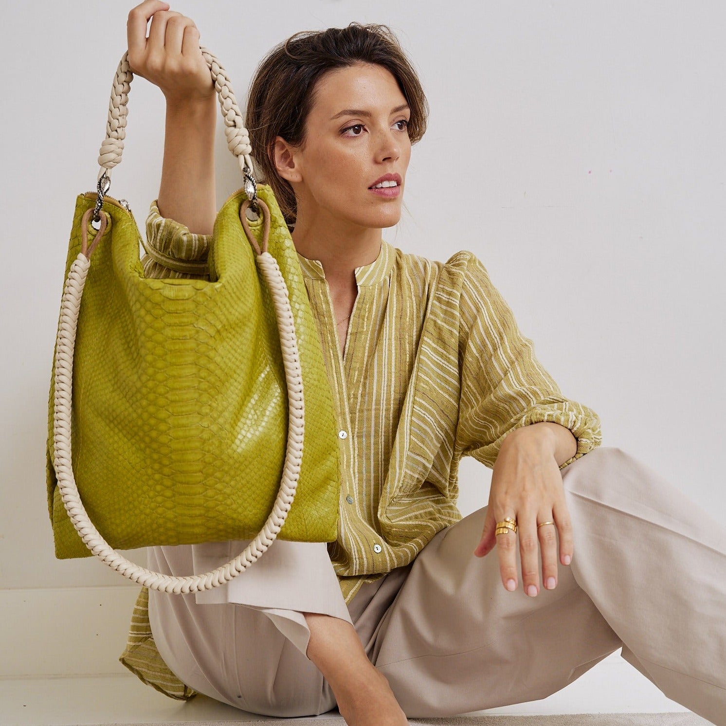 ANGSA S LIME GREEN LEATHER