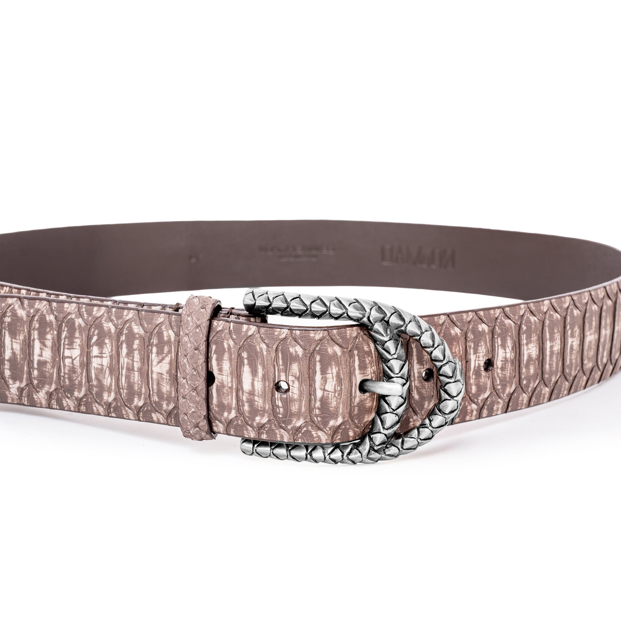 GOLDEN SNAKE BLACK BELT 3CM