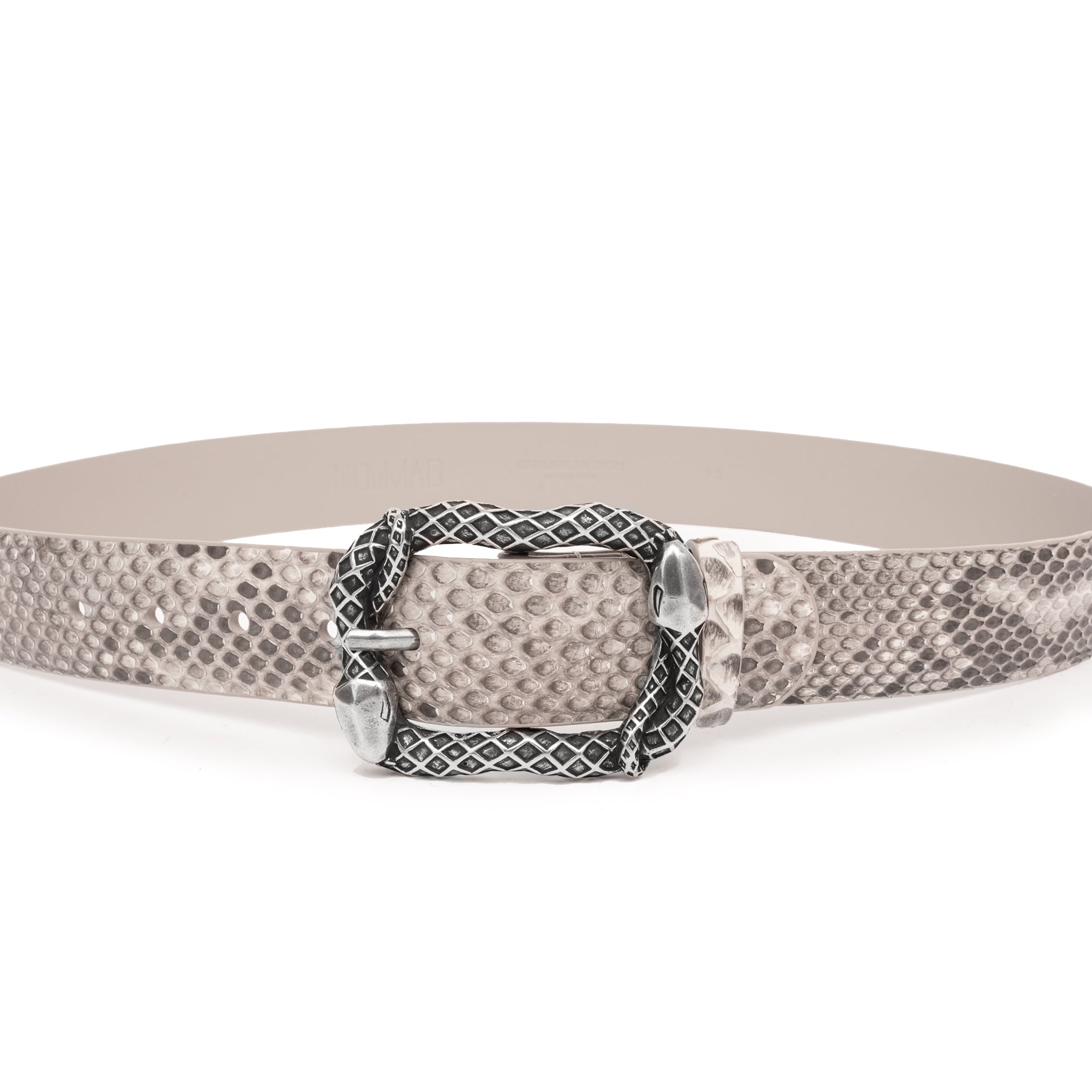 CINTURÓN NATURAL RECTANGULAR PLATA 4CM