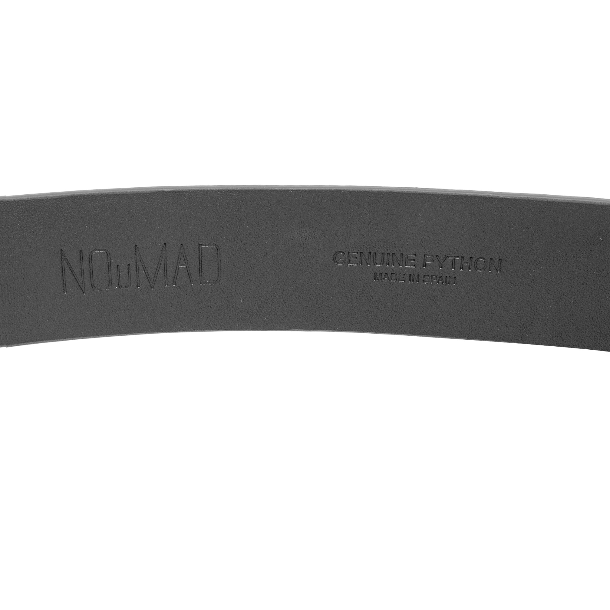 CINTURÓN NEGRO SERPIENTE PLATA 3CM