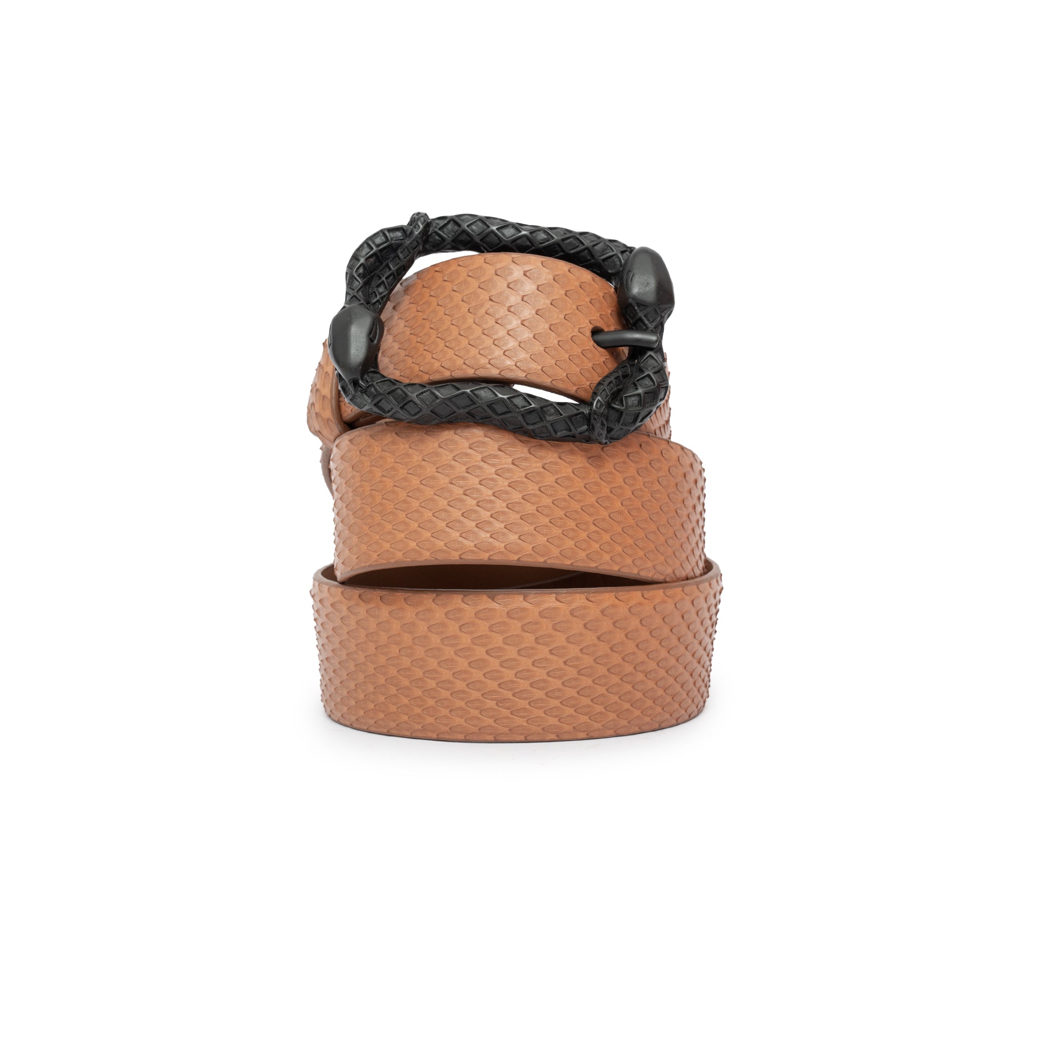 CINTURÓN CAMEL RECTANGULAR NEGRA 4CM