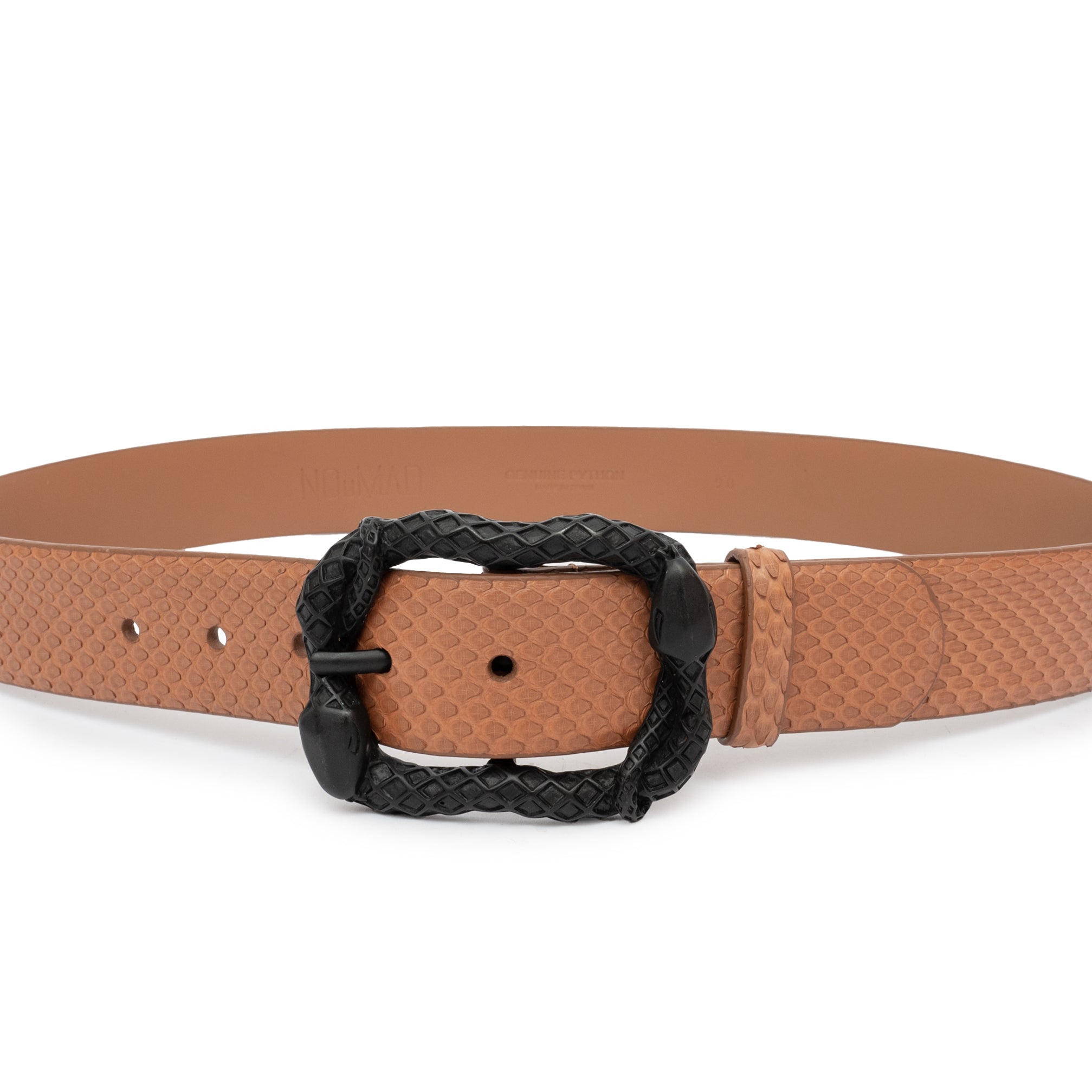 CINTURÓN CAMEL RECTANGULAR NEGRA 4CM