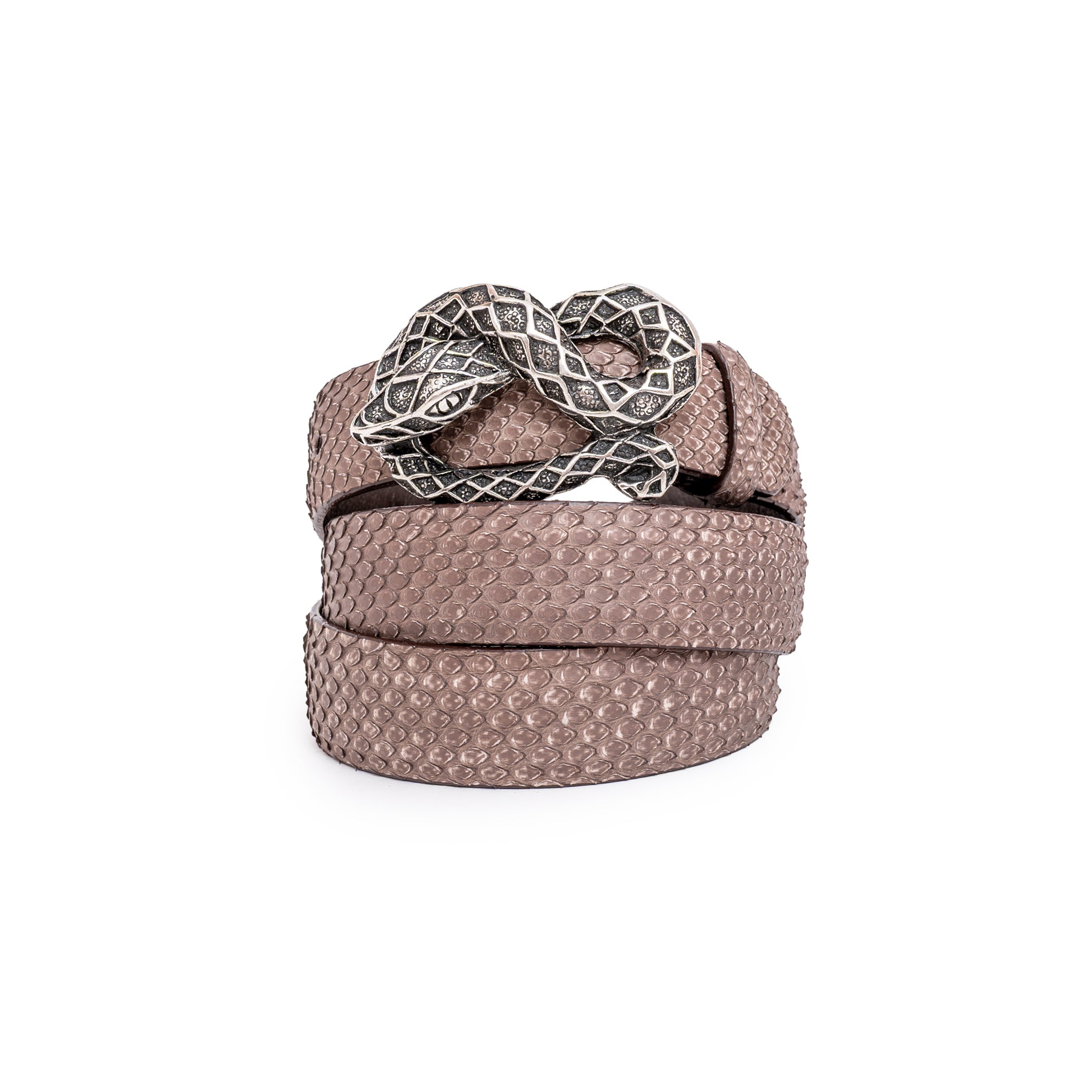 BLACK BELT SILVER SNAKE 3CM