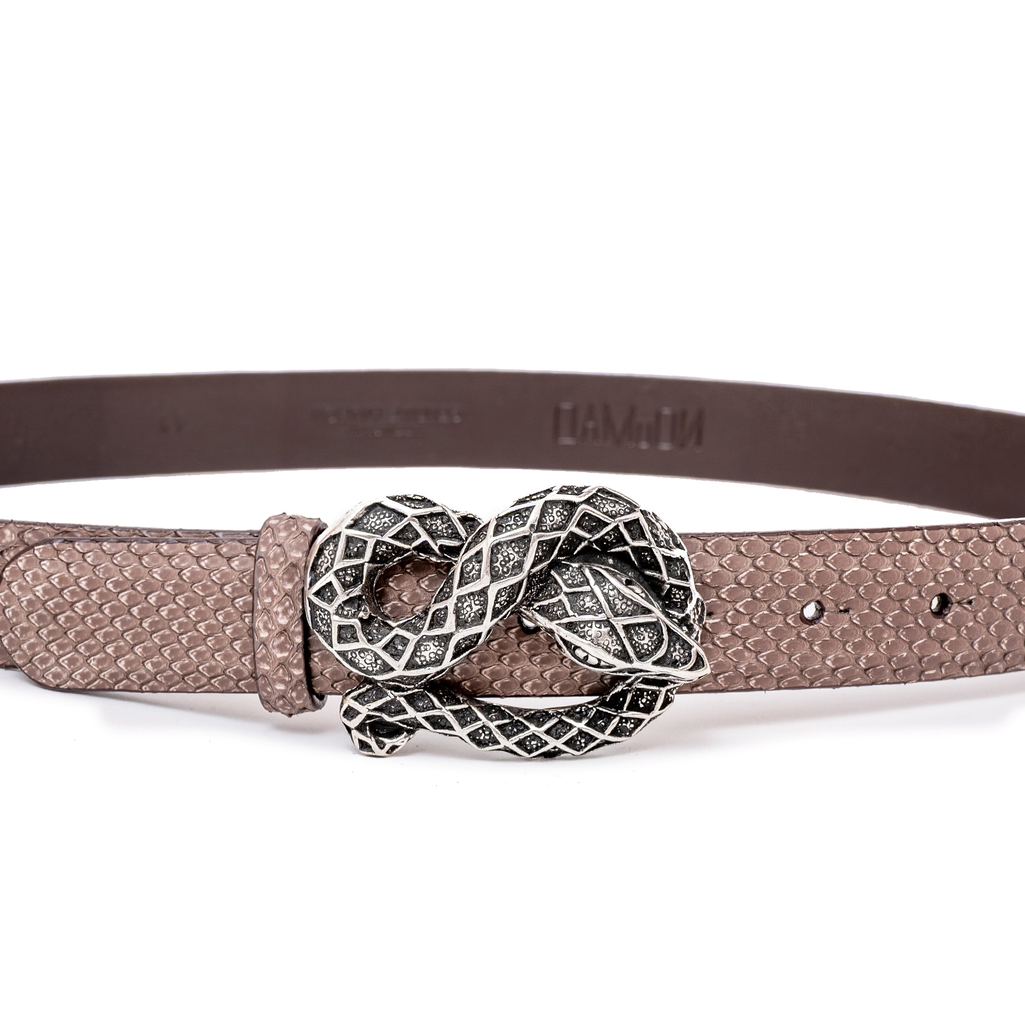 BLACK BELT SILVER SNAKE 3CM