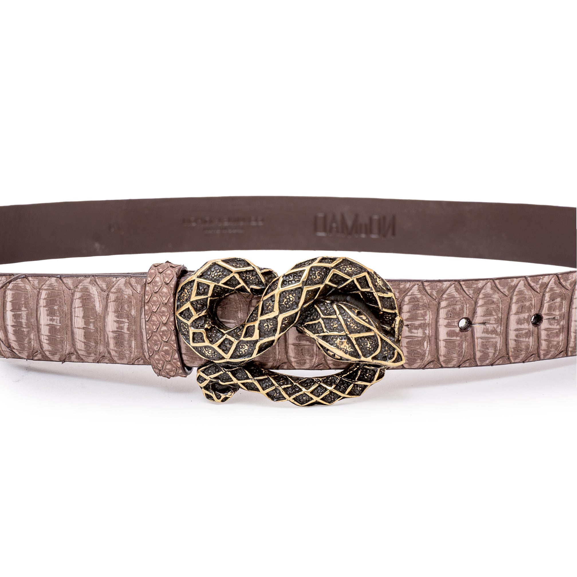 BASIC GOLD KHAKI BELT 4CM