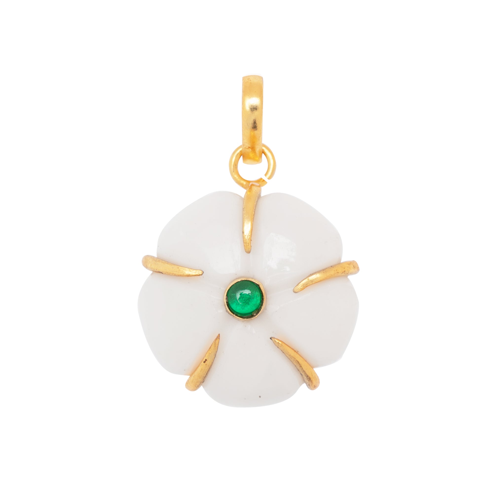 COLGANTE FLOR BLANCA 22MM