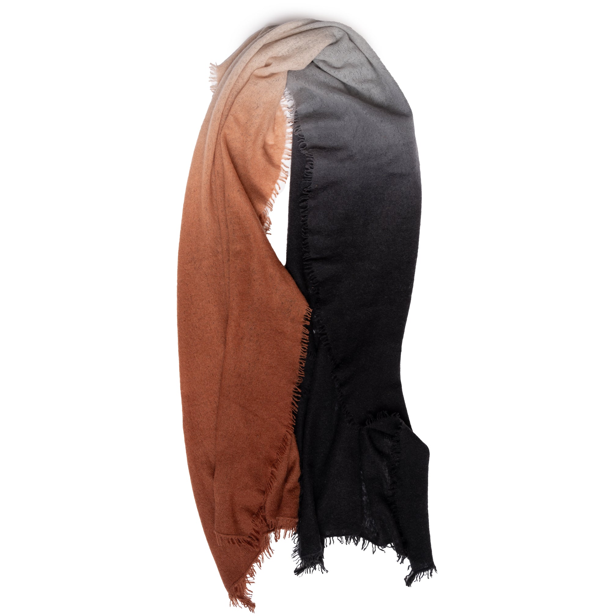BROWN CASHMERE SHAWL