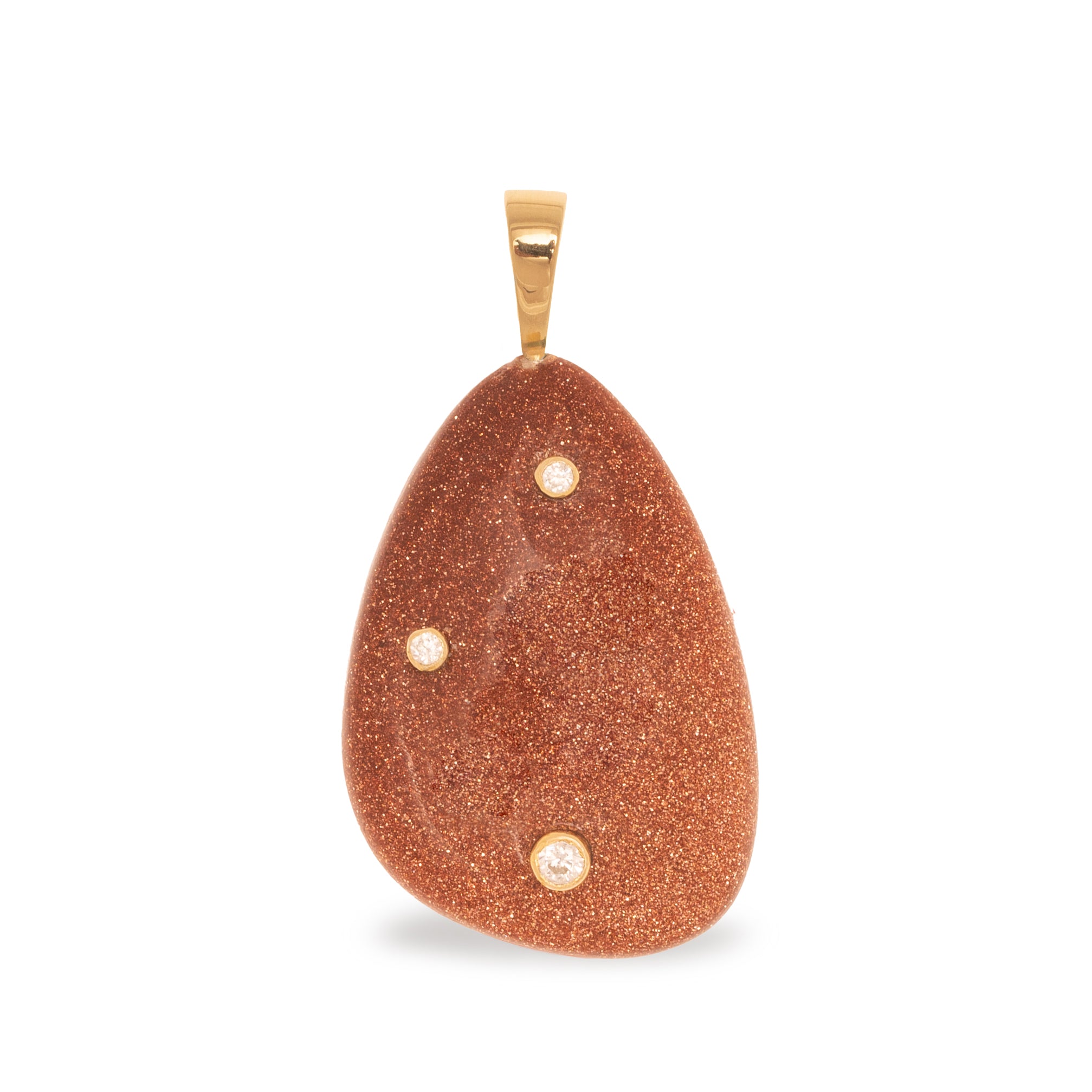 COLGANTE OVAL TERRACOTA BRILLO 30MM