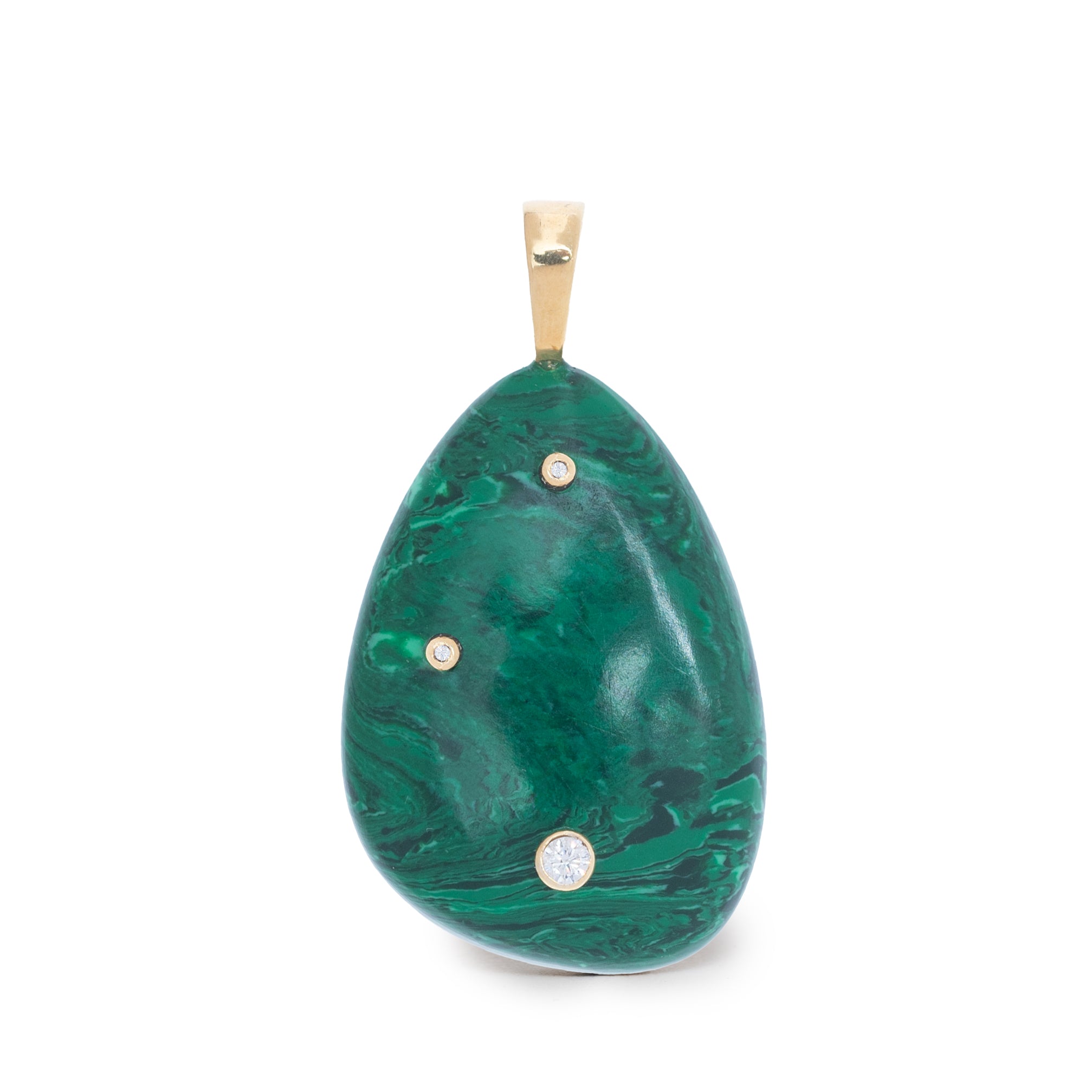 COLGANTE OVAL VERDE 30MM