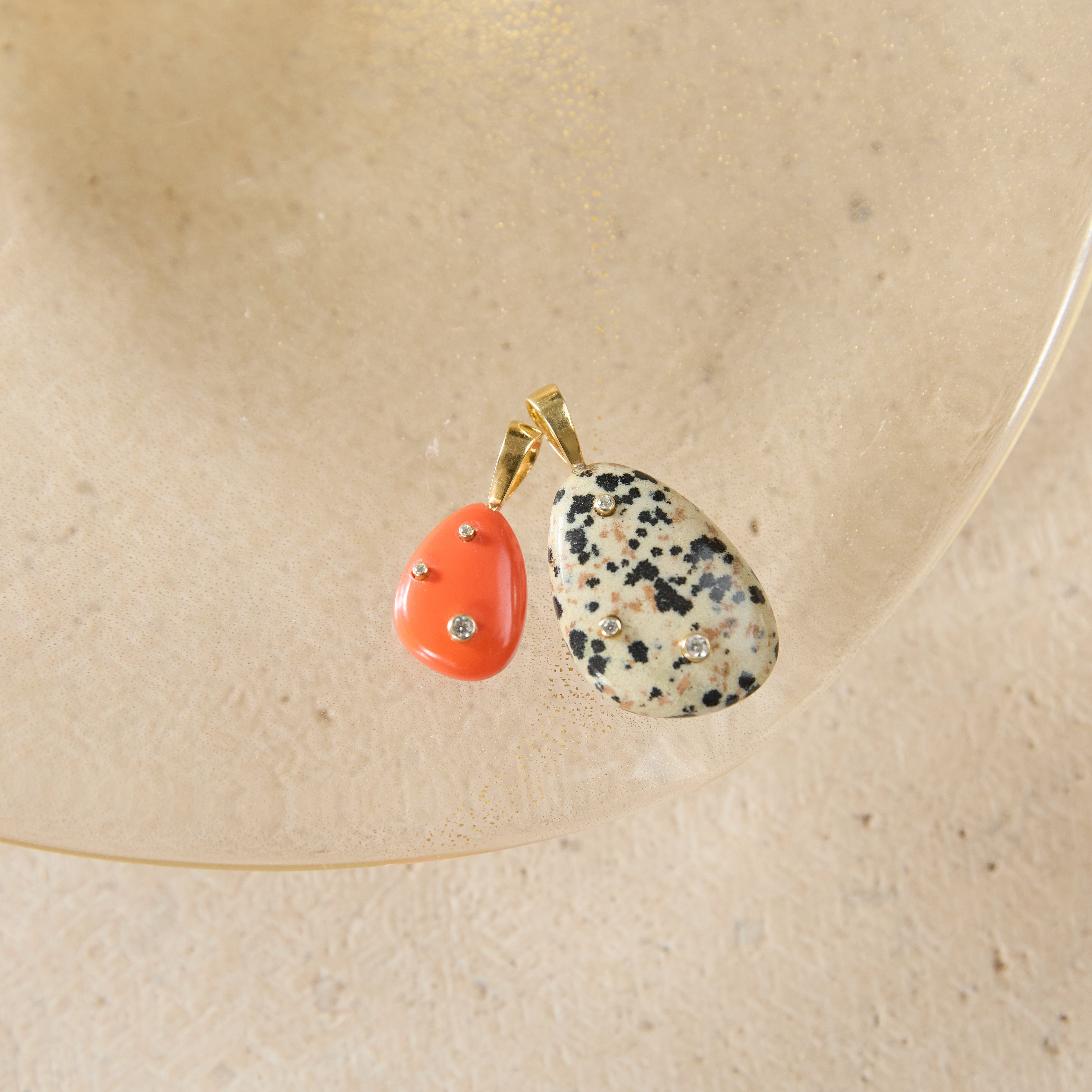 COLGANTE OVAL BLANCO 30MM